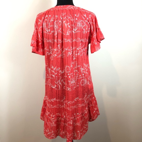 Ann Taylor Loft Beach Orange Floral Coverup XS NWT - Picture 4 of 7